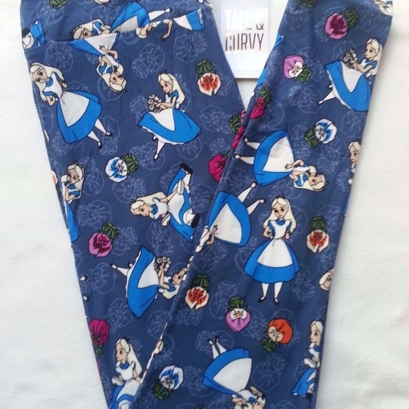 LuLaRoe Pants - NEW❤️LLR Alice In Wonderland Leggings LIM ED